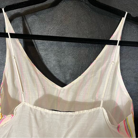 J Brand Multi Color Stripe Tank Top Size Small - Picture 3 of 9
